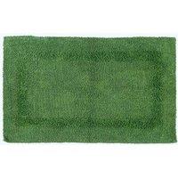 Homescapes Luxury Bath Mat Reversible 100% Cotton 1600GSM, 50 x 80cm, Extra Soft in Light Green | Size: 50 x 80 cm