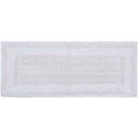 Homescapes Luxury Round Bath Mat Reversible 100% Cotton 1600GSM, 80cm, Quick Dry in White