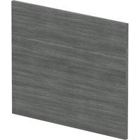Balterley Square MFC Reversible Shower Bath Woodgrain Anthracite 700mm in Grey