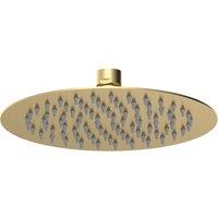 Balterley Round Fixed Head Brushed Brass 200mm in Metallics