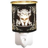 Aroma Accessories Electric Plug In Wax Melter 13cm Black - Highland Cow