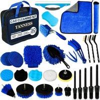 Tanness 30 Piece Car Cleaning Kit - Complete Interior & Exterior Detailing Kit