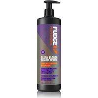 FUDGE Clean Blonde Damage Rewind Purple Violet Toning & Repair Shampoo 1000ml in Clear