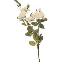 Hill Interiors Cottage Rose Artificial Flower in Off-White