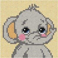 Orchidea EMB 1ST ELEPHANT - Needlepoint Kit: My First Embroidery: Mini: Elephant