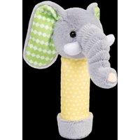 Bigjigs Toys Elephant Plush Squeezy - Animal Plushie Rattle