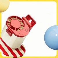 Obasyhig Mini High-speed Fan with Clip-Style 1 in Light Red