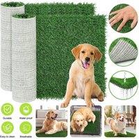 Nordara 2Pcs Simulated Lawn Pad Indoor Pet Daily Activity Cushion in Green | Size: 100 cm x 100 cm