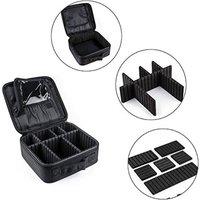 Nordara Extra Large Makeup Vanity Case Cosmetic Storage Box Portable in Black