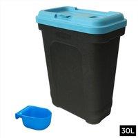 Nordara 30L Storage Tub - Blue Pet Food Storage Container Bin | Size: 100 cm x 15 cm