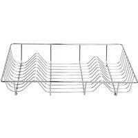 Nordara Stainless Steel Dish Drainer Rack Plate Cup Cutlery Holder in Silver | Size: 100 cm x 15 cm