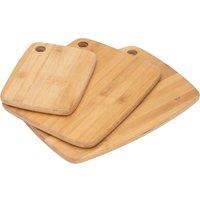 Nordara Set Of 3 Bamboo Wooden Chopping Board Food Cutting Serving Platter in Natural | Size: 100 cm x 15 cm
