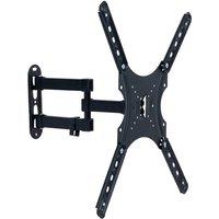 Nordara Tilt Swivel Corner TV Wall Bracket, LCD LED Mount for Inch TV in Black