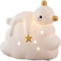 Belleek Living Bedtime Bear Luminaire in Ivory | Size: 10 inches