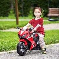 HOMCOM Honda Licensed 6V Kids Electric Motorbike Ride On Motorcycle in Red