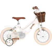 Dino Bikes Retro 12 Kids Bicycle - White Classic Vintage Style Bike for Children | Size: 3-6 Years