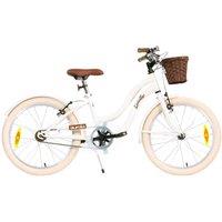 Dino Bikes Retro 20 Kids Bicycle - White Classic Vintage Style Bike for Children | Size: 9