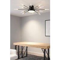 Artistic Firework Design LED Ceiling Decor Light in Black