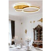 Living and Home Classic Golden Loops LED Ceiling Light in Gold