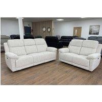 Stratus Interiors Owen Luxury Electric Recliner Sofa with Power Adjustable Seating in Beige