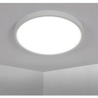 Pheashine White Ultra-Thin Round LED Ceiling Light, 36W 6500K Cool White, 40cm