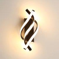 Pheashine Modern LED wall light, Warm Light 3000K, Black 32.5cm, Indoor Use