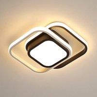 Pheashine Modern LED Ceiling Light, warm light 3000K, 26cm long, Indoor Use 32W in Black