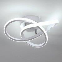 Pheashine Modern White LED Ceiling Light, 30W 6500K Cool White, 30cm