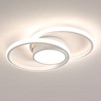 Pheashine Modern 42W Double-Circle LED Ceiling Light 4500K Neutral White