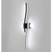 Pheashine Modern Black Curved LED Wall Light 27W 6500K 89x14cm Bedroom Sconce | Size: 89x14 cm