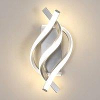 Pheashine Silver LED Wall Light, 22W 4500K Neutral White, Modern Indoor Sconce