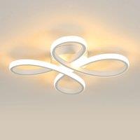 Pheashine 30W White LED Ceiling Light, 30cm Flower-Shaped Flush, 3000K Warm White