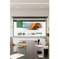 Living and Home 16:9 Electric Motorized Projector Screen with Remote, 100" Black