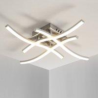 Pheashine Silver Wave LED Ceiling Light, 24W 4500K Neutral White 45458cm