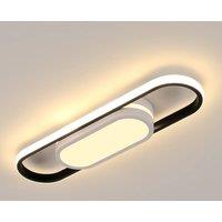 Pheashine Black White Oval LED Ceiling Light, 30W 3 Colour 3000-6500K 4812.55cm