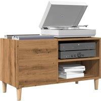 Berkfield Home Record Cabinet Artisan Oak 84.5x38x48 cm Engineered Wood in Brown