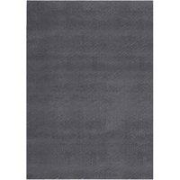 Berkfield Home Washable Rug Soft Shaggy 160x230 cm Anti Slip Anthracite in Black | Size: 100 cm diameter