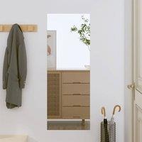 Berkfield Home Wall Mirror 30x80 cm Glass Rectangle in Silver