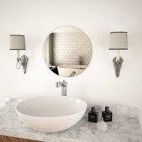 Berkfield Home Wall Mirror 40 cm Round Glass in Silver