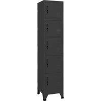 Berkfield Home Locker Cabinet Anthracite 38x40x180 cm Steel in Black | Size: 38 x 40 x 180 cm