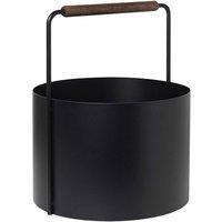 Blomus Ashi Wood Basket Medium - Brown Oak in Black