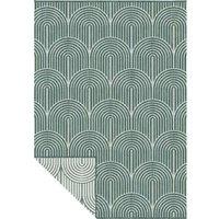 THE RUGS Flatweave Indoor Outdoor Reversible Rug Pangli Durable Polypropylene in Green | Size: 240 cm x 330 cm
