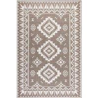 THE RUGS Dynamic Reversible Indoor & Outdoor Rug Polypropylene Oriental Rug in Beige | Size: 120 cm x 170 cm