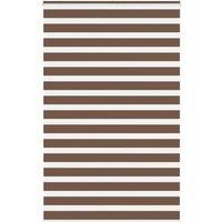Berkfield Home Zebra Blind Brown 150x230 cm Fabric Width 145.9 cm Polyester