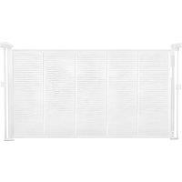 Ferand Retractable Baby Gate 870 mm Tall Extends up to 1400 mm Wide in White