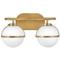 Netlighting Hinkley Hollis Bathroom Wall Lamp Heritage Brass IP44 in Yellow