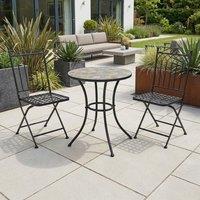 Garden Greatness Biarritz Mosaic Two Seater Garden Bistro Set | Size: 2 Pack