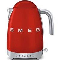 Smeg Kettle & 4 slice Toaster Set with 7 TEMPERATURE LEVELS in Red