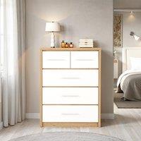 Seconique Seville 3+2 Drawer Chest in White