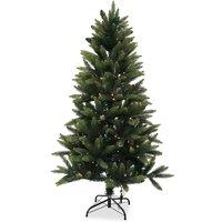 Neel Blue Green Pine Xmas Tree, Artificial Christmas Tree with Warm White LEDs | Size: 4ft